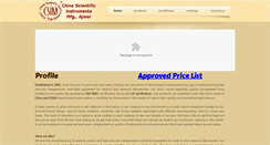 Desktop Screenshot of chinoscientific.com
